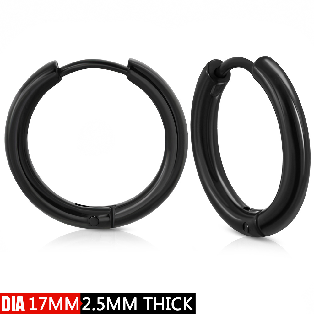 Náušnice z chirurgickej ocele, kruhy 17 mm priemer
