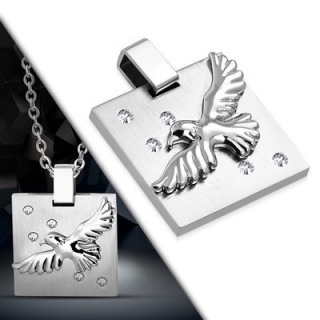 Oceľový prívesok - orol